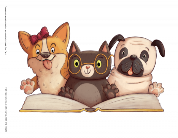 The Book Fair Is Here And Open - Paws For Books Book Fair (600x464)