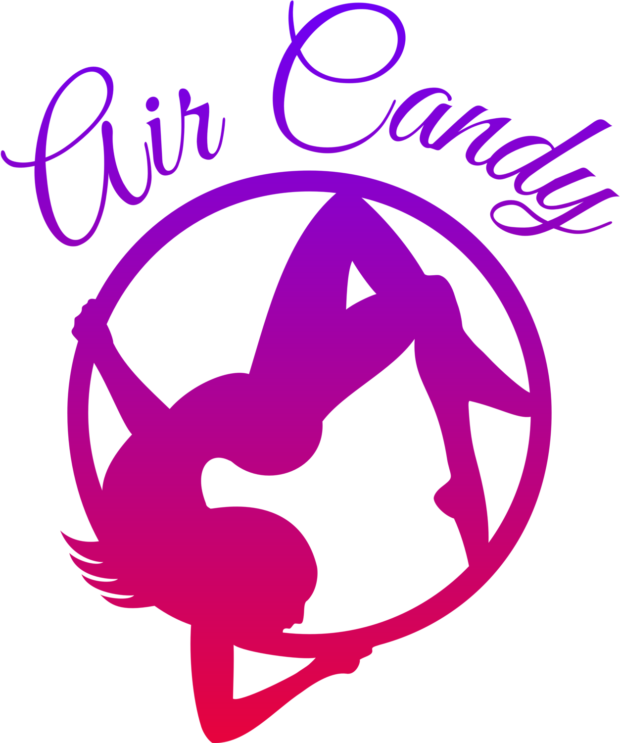 Learn Aerial Hoop & Aerial Silk With Aerial Artist - Aerial Dance Silhouette Hoop (1500x1500)