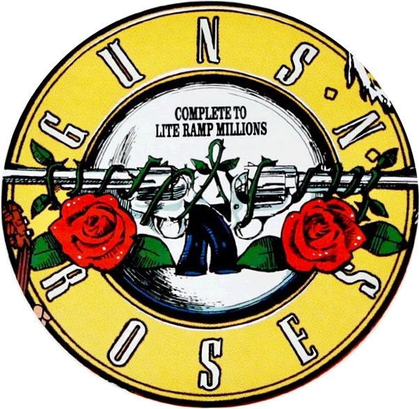 Guns N' Roses Playfield Overlay - Guns And Roses (602x588)