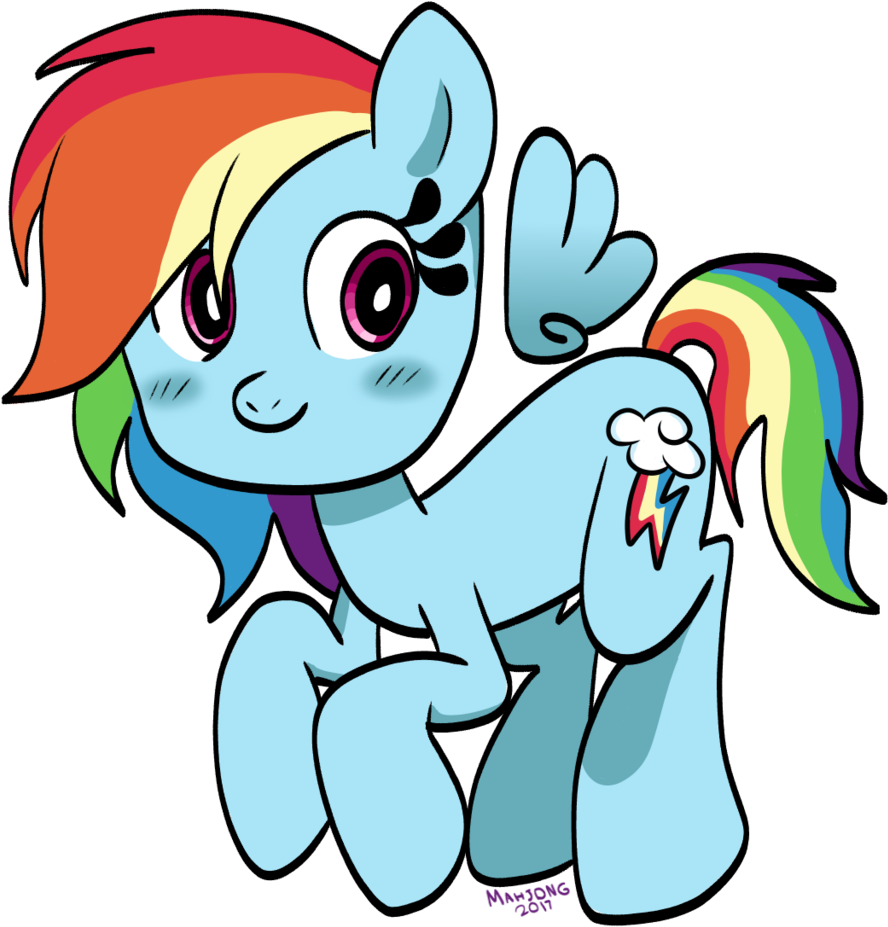 Mahjong-jongara, Rainbow Dash, Safe, Simple Background, - Cartoon (1024x1024)