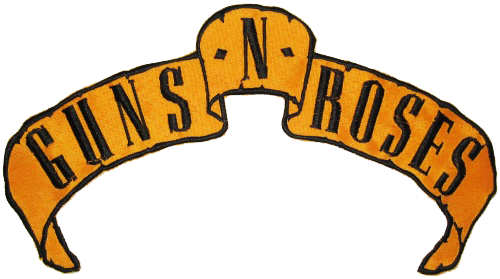 #guns N Roses #gnr #logo #yellow #transparent #transparency - Guns N Roses Appetite For Destruction Cross (500x279)