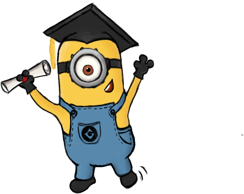 Graduating Minion By Celalemos - Graduated Minion Clipart (960x798)