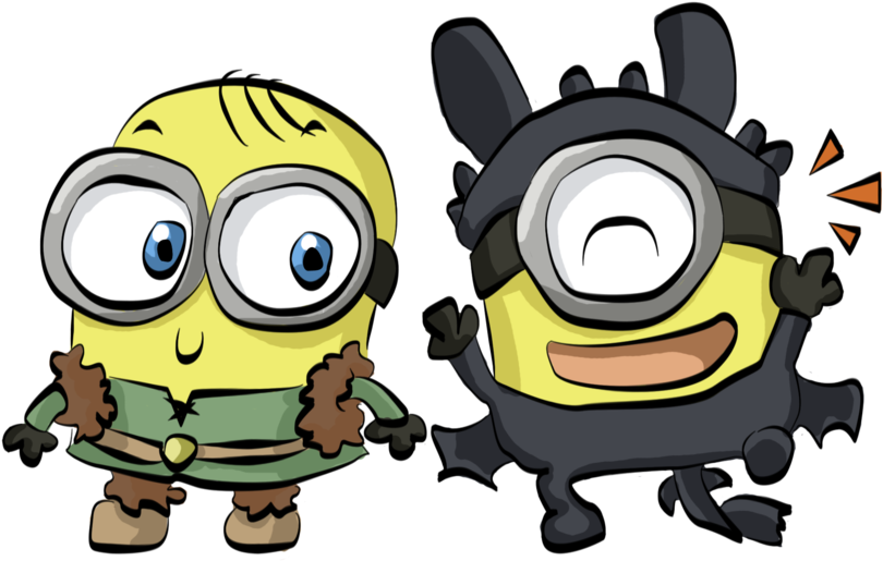 Minions Dressup By Leniproduction On Clipart Library - Minion Toothless (900x651)