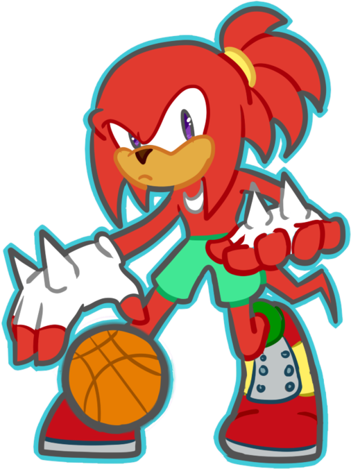 Basketball Knuckles By Halfway To Insanity - Knuckles Deviantart (600x800)