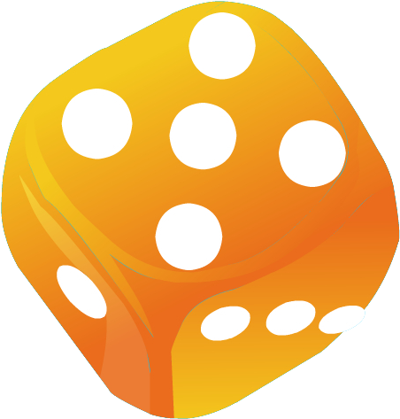 Yellow Gradient Dice - Yellow Gradient Dice (510x510)