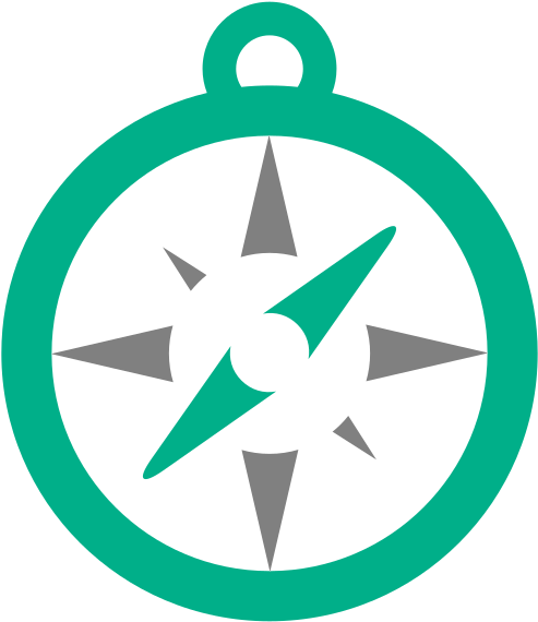 This Image Rendered As Png In Other Widths - Compass Green Png (500x579)