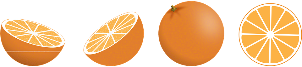 Citrus Clipart Healthy Fruit - Апельсин Вектор Png (960x480)