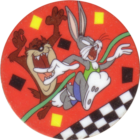Tazos > Series 1 > 001 040 Looney Tunes 32 Bugs Bunny - Cartoon (500x500)