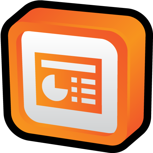 Microsoft Office Powerpoint Icon - Power Point 3d Png (512x512)