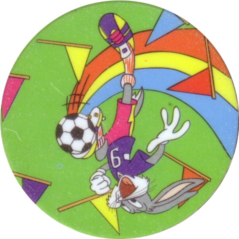 Tazos > Series 1 > 001 040 Looney Tunes 38 Bugs Bunny - Circle (500x500)