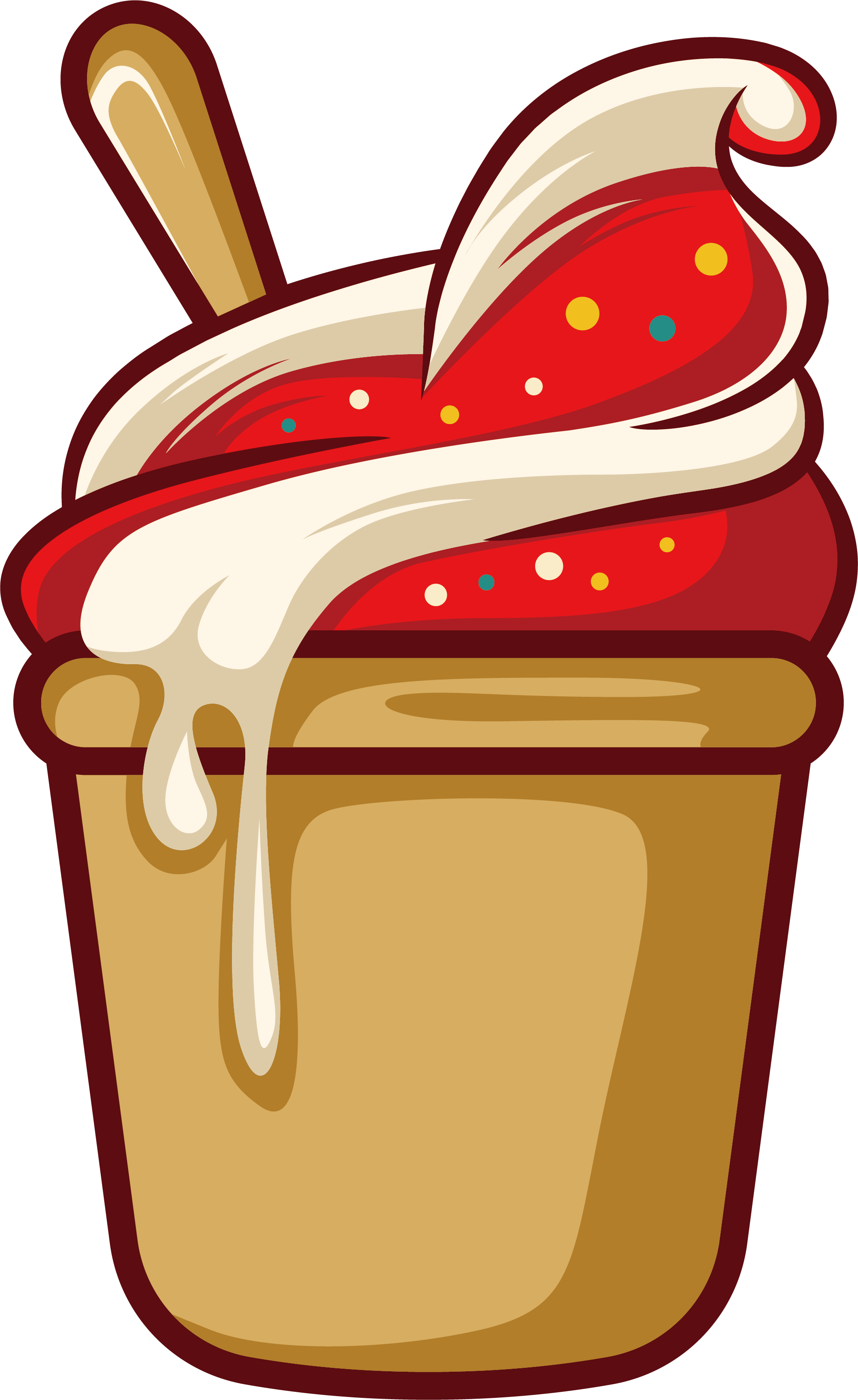Ice Cream Cone Sundae Dulce De Leche - Ice Cream Cone Sundae Dulce De Leche (2001x3265)