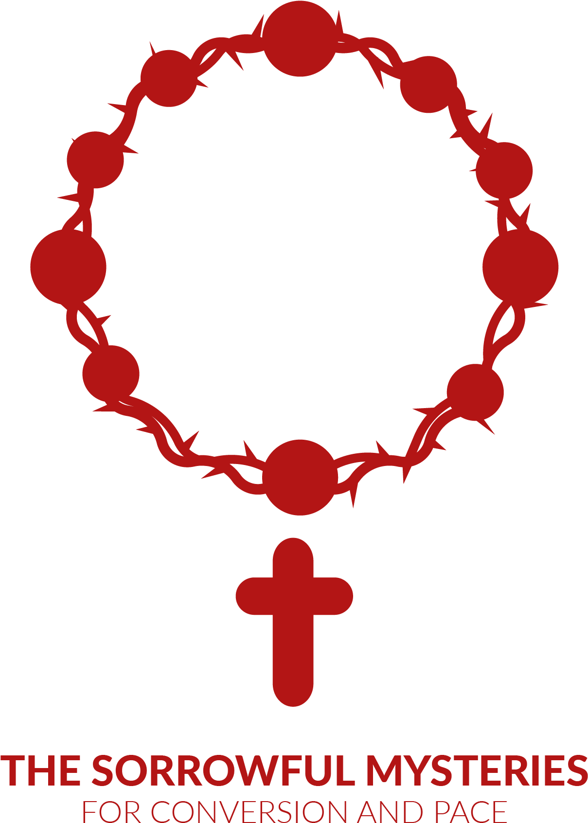 The Sorrowful Mysteries For Conversion And Peace - Circle (1299x1892)