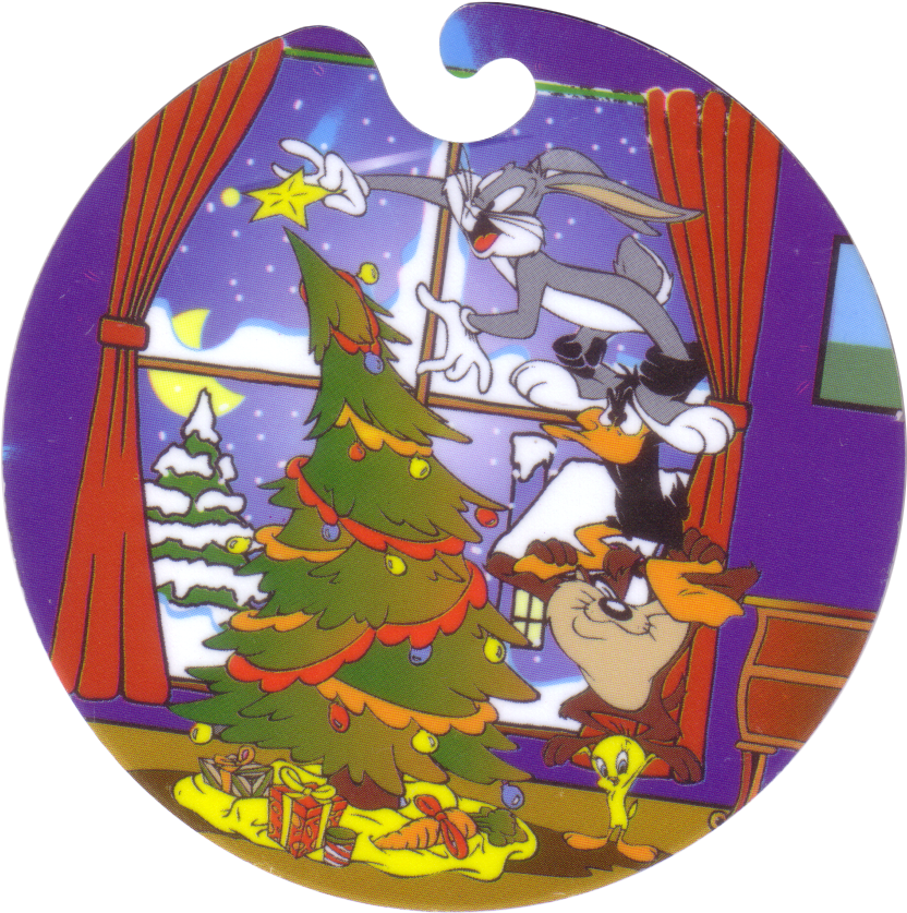Flippos > Giga Winter 04 Bugs Bunny, Daffy Duck, - Christmas Tree (850x850)