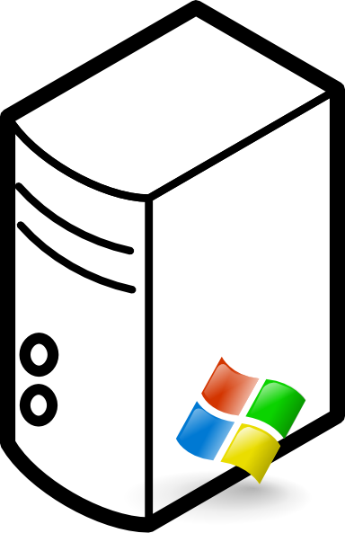 Windows Server Clipart (384x593)