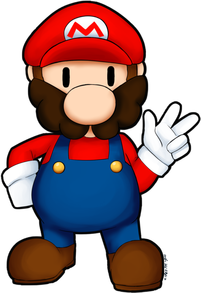 Mario Gift By Troodonthedestroyer - Cartoon (748x1067)