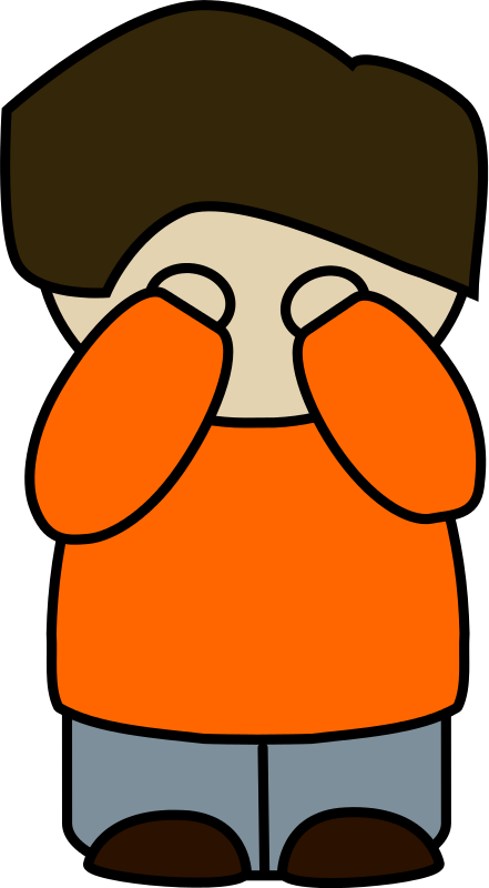 Hiding Face Clipart (441x800)