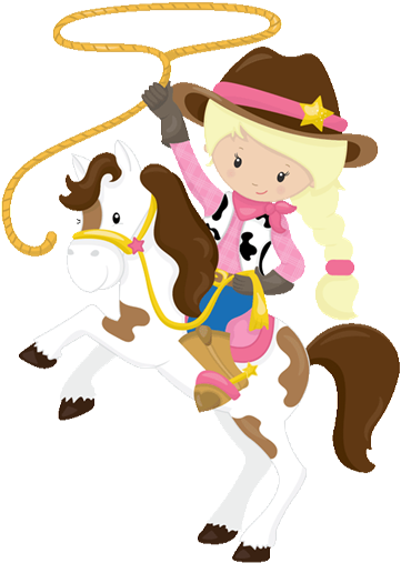 Cowgirl - Desenho De Menina Country (600x512)