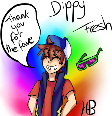 New Dippy Fresh By Hide-behind - Cartoon (500x500)