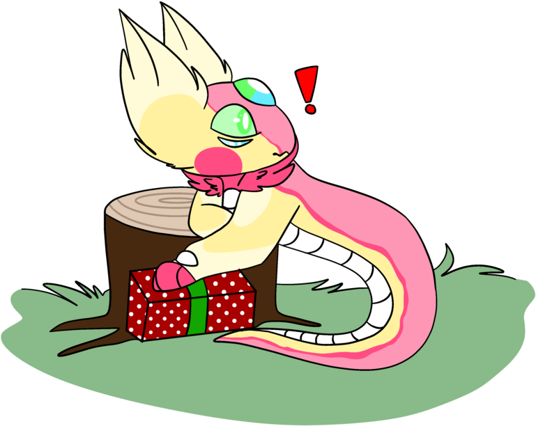 Hiding Gifts By Blazeybunnyartwork - Cartoon (1024x768)
