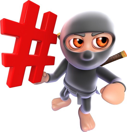 3d Funny Cartoon Ninja Warrior Assassin Character Holding - Cartoon (529x550)