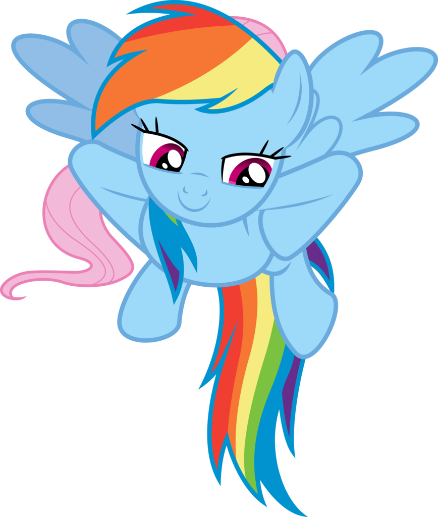 Dasprid, Fluttershy, Hiding, Rainbow Dash, Safe, Simple - Cartoon (868x1024)