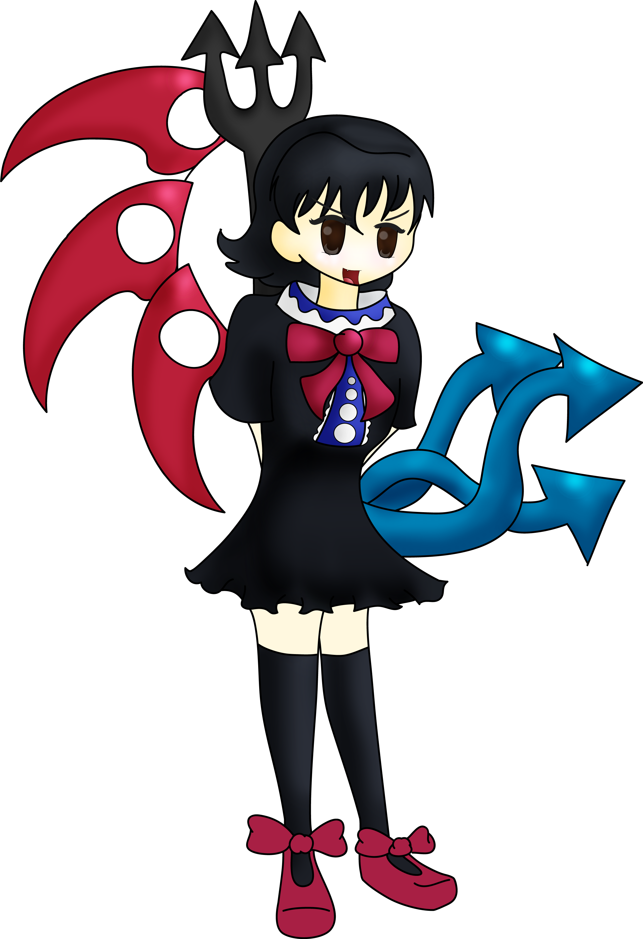 Nue Houjuu ~ I Think She's Hiding Something - Cartoon (2553x3731)