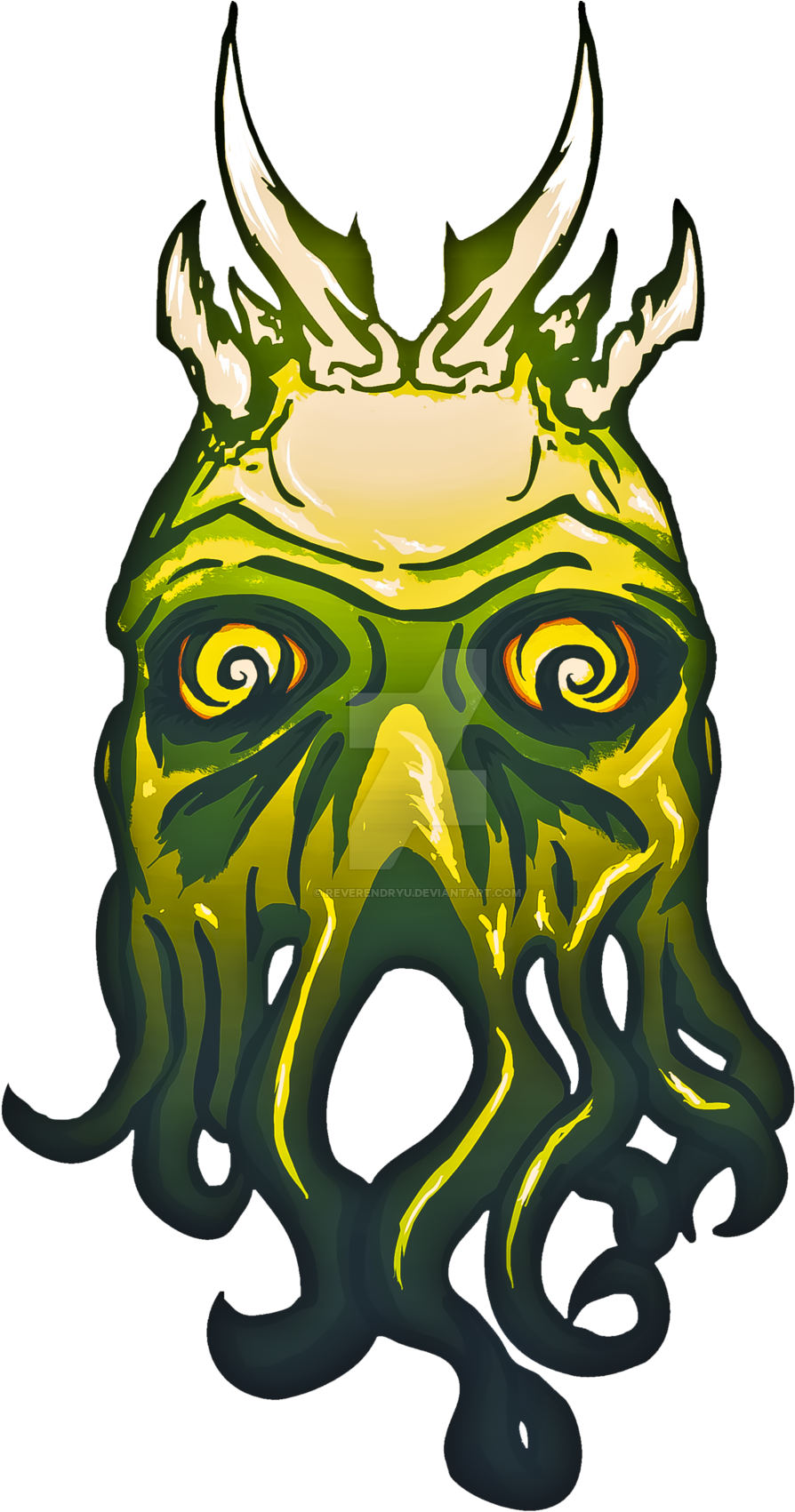 King Cthulhu Tee By Reverendryu King Cthulhu Tee By - Cthulhu Vector (1280x1707)