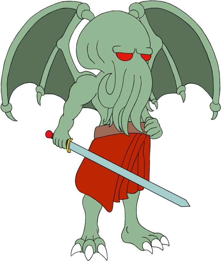 Cthulhu Chibi By Equilibrik - Cartoon (854x935)