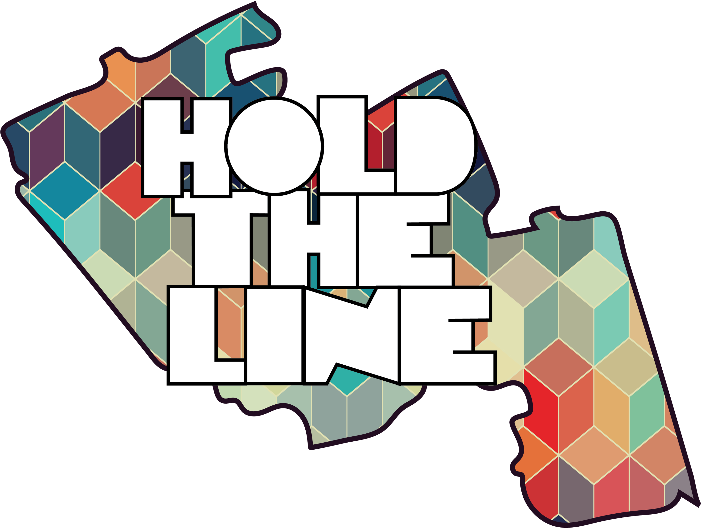 Hold The Line Logog - Alt Attribute (3000x2994)