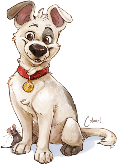 Cololololnel By Colonel-strawberry On Deviantart - Animated Dogs To Draw (414x571)