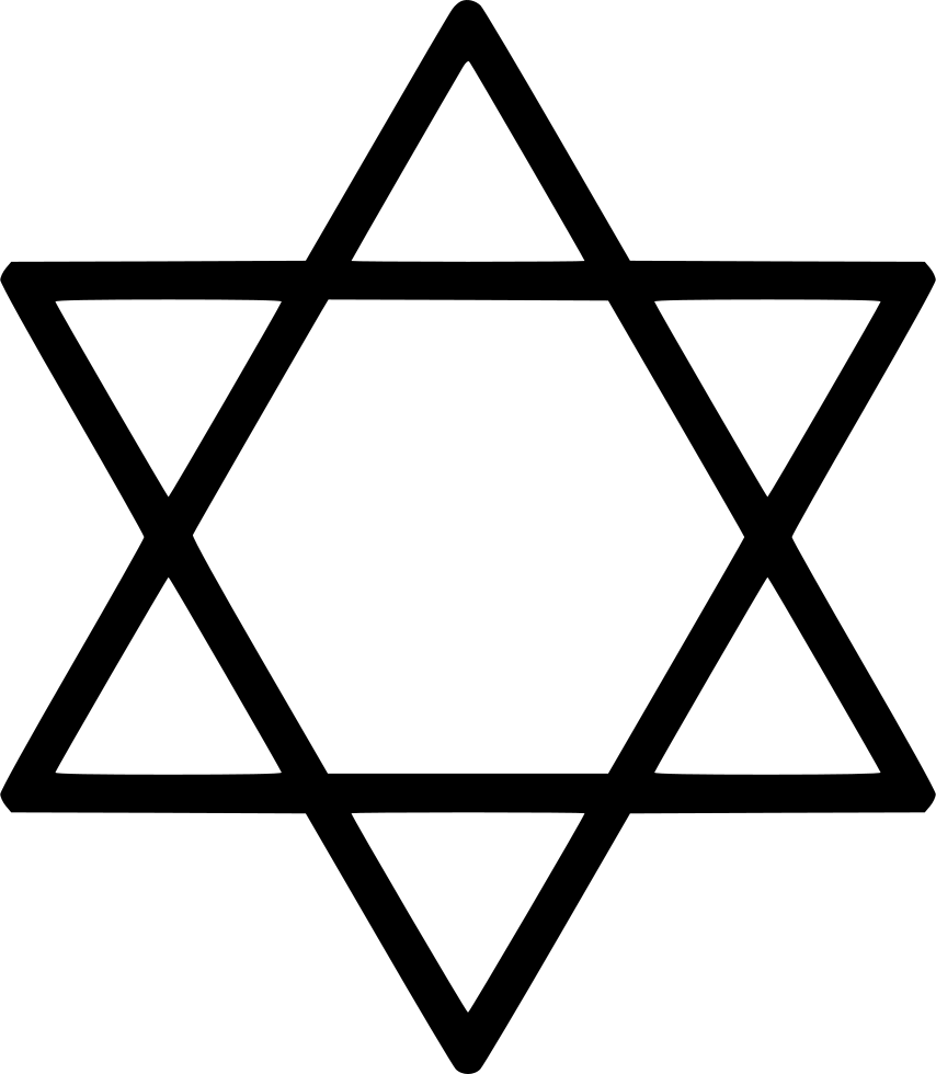 Star Of David Judaism Clip Art - Blue Star Of David (854x980)