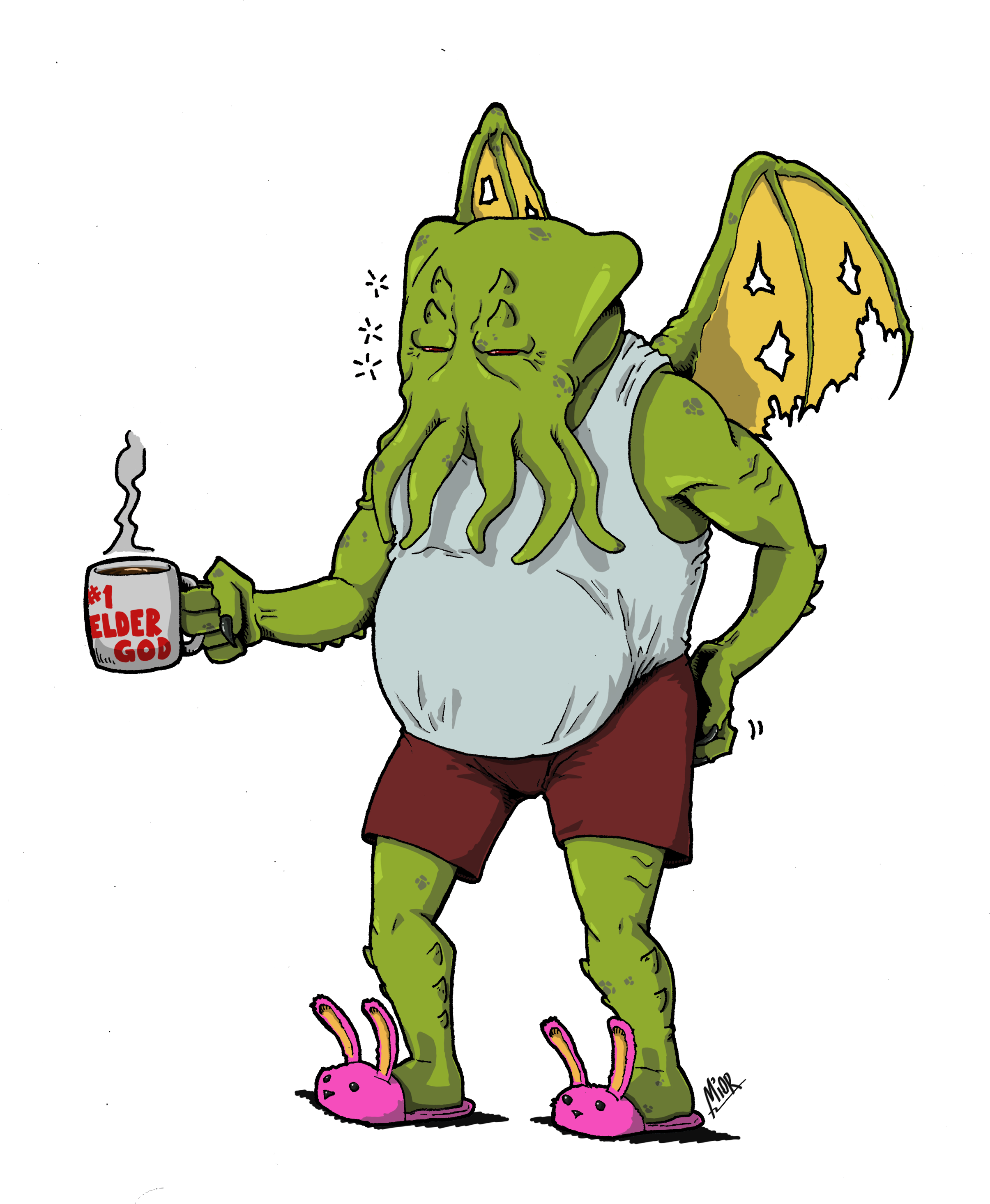 Cthulhu Awakens By Netcyber Cthulhu Awakens By Netcyber - Cartoon (2480x2939)