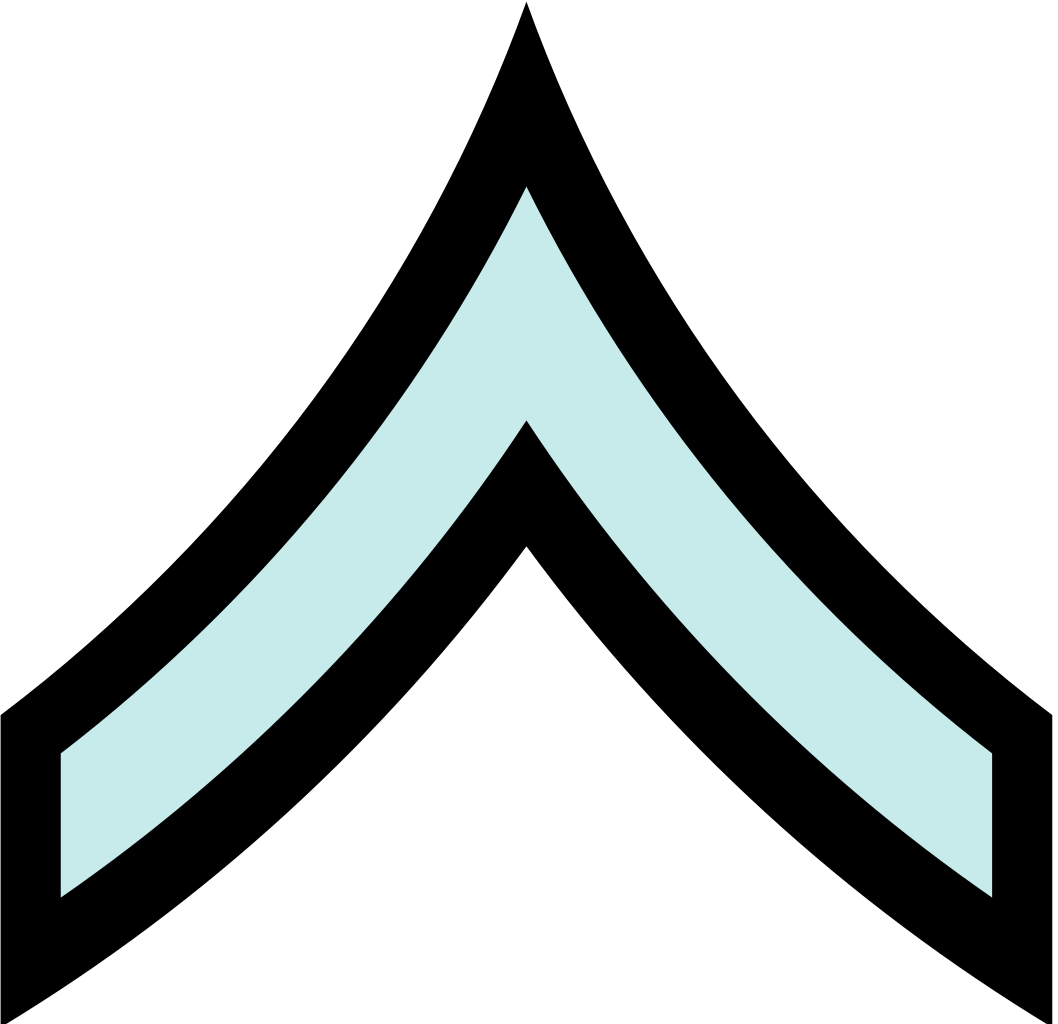 File - U - S - Police Private Rank - Svg - Blue Private Rank (1058x1024)