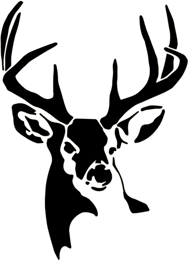 A Buck For A Cause - Deer Stencil (400x546)