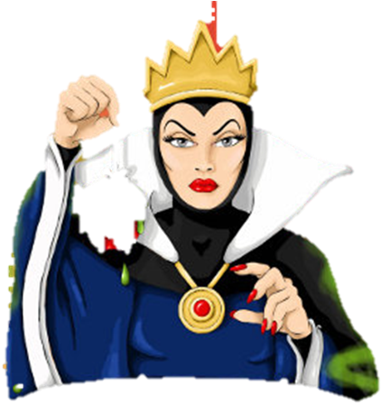 Snow White Clipart Queen - Snow White Evil Queen Apple (547x600)