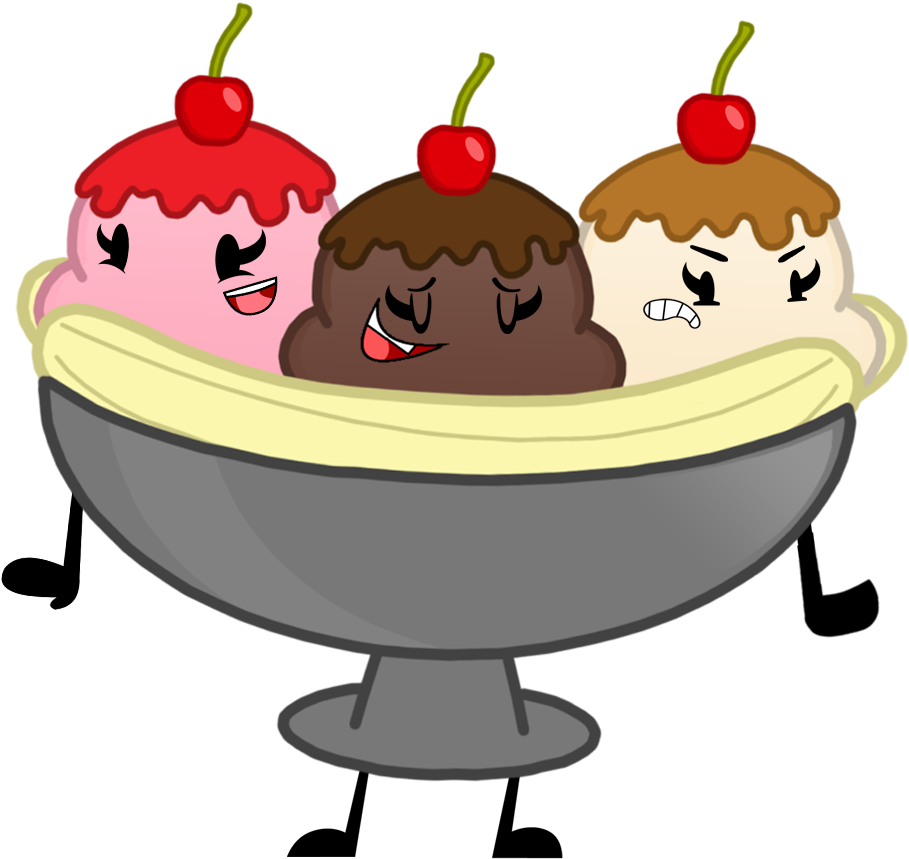Banana Split Fan-made Pose - Object Shows Banana Split (1000x858)