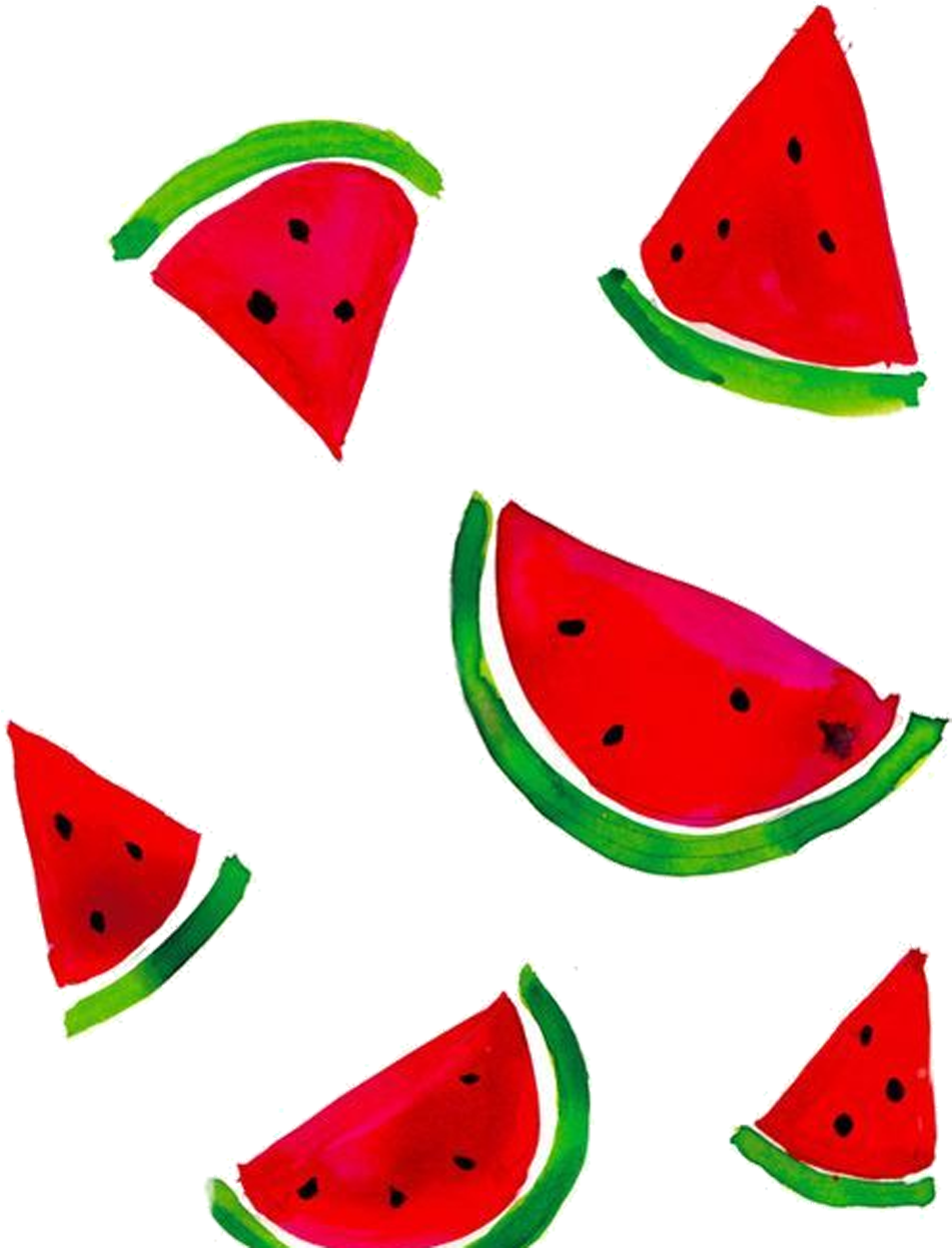 Watermelon Drawing Painting Illustration - Watermelon Painted (1038x1250)