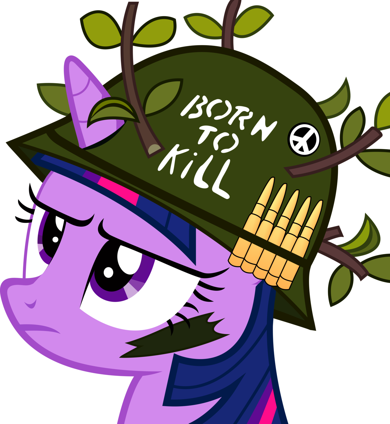 Twilight W/ Private Joker's Helmet By Oooyahikoooo - My Little Pony Born To Kill (1280x1394)
