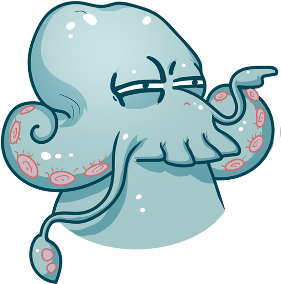 Cthulhu Calls Messages Sticker-3 - Ктулху Стикер (618x618)