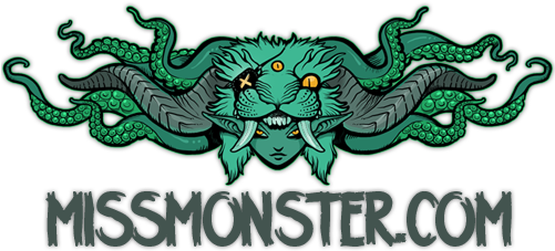 Five And Diamond Miss Monster Cthulhu Bandana - Illustration (500x250)