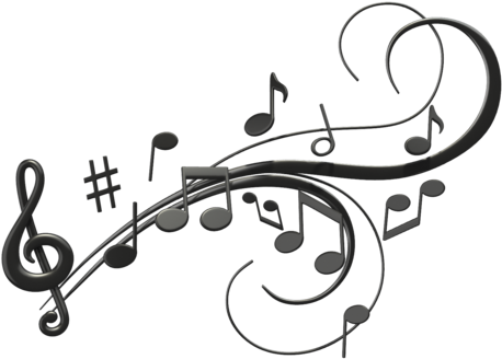 Band Accomplishments - Transparent Background Music Notes (1100x756)