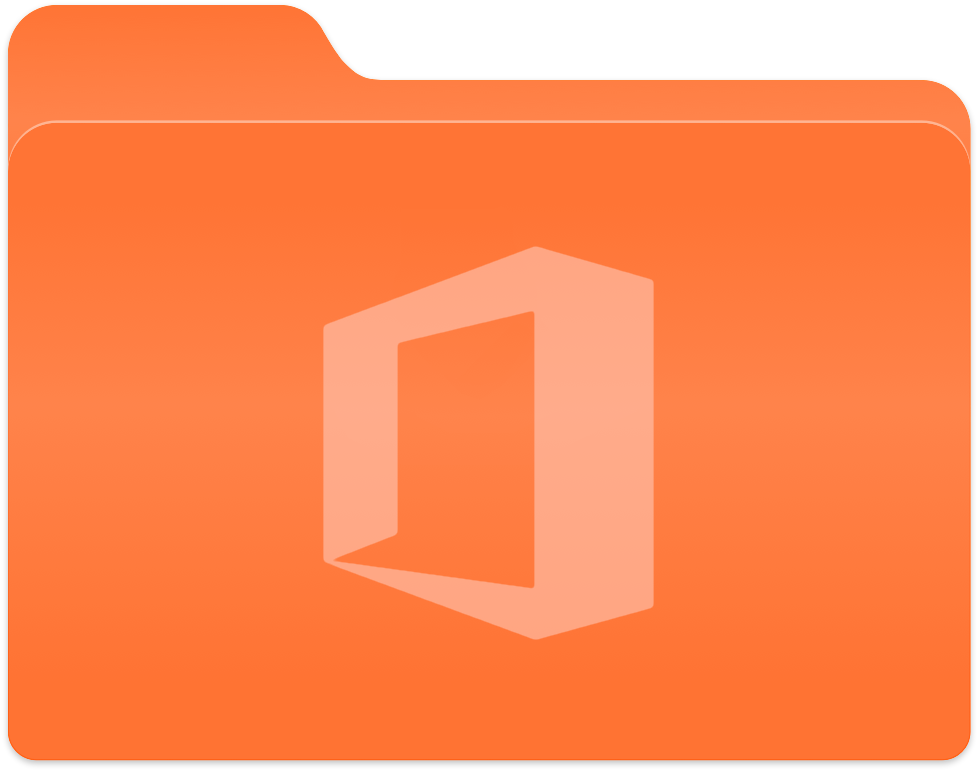 Microsoft Office 2016 Folder Icon I Was Asked To Share - Sign (1024x1024)