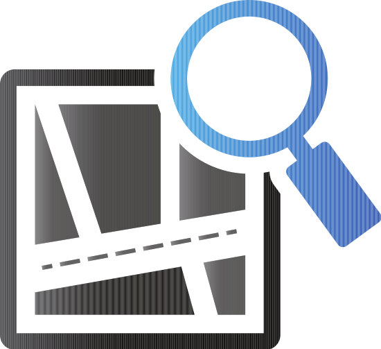 Road Map Icon - Road (550x503)