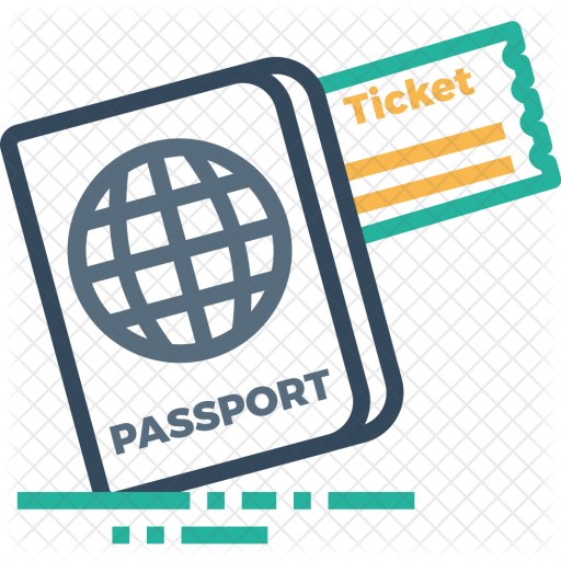 Ticket, Passport, Travel, Visa, Identity, Tourism, - Travel Visa (512x512)