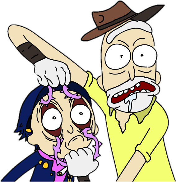 Morty Smith Dio Brando Nose Clip Art Male Cartoon - Jojo's Bizarre Adventure (682x614)