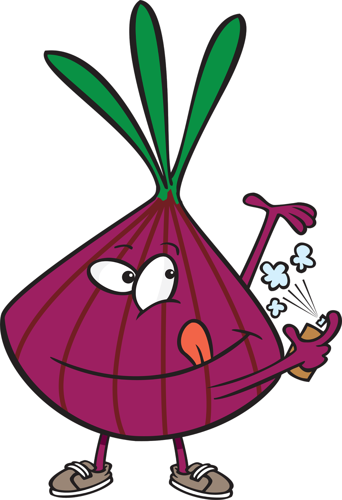 Red Onion Deodorant Cartoon Clip Art - Red Onion Deodorant Cartoon Clip Art (1096x1600)