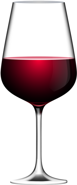 Red Wine Glass Transparent Clip Art Image - Red Wine Glass Transparent Background (254x600)