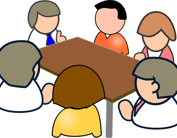 Meeting-clipart - Group Meeting Clipart (568x442)