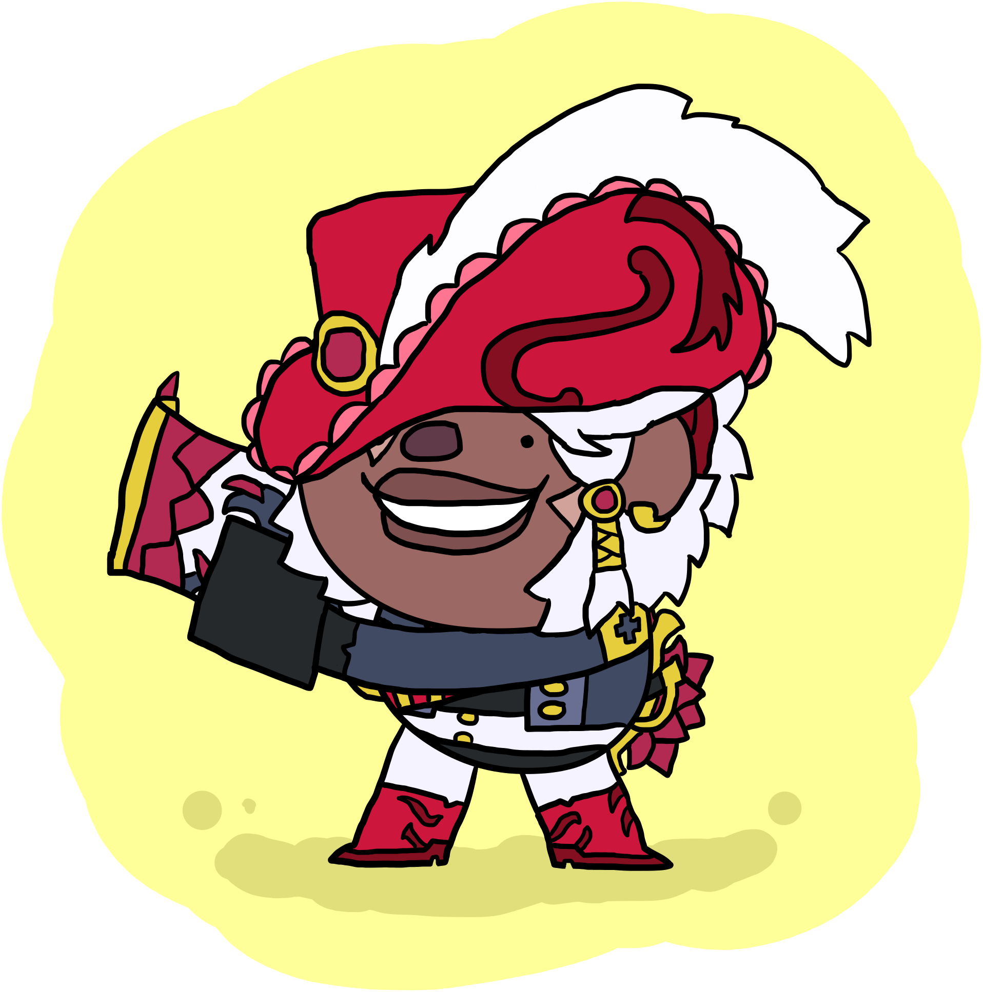 Pirate Queen Sidra By Clunse - Brawlhalla Clunse (1916x1935)