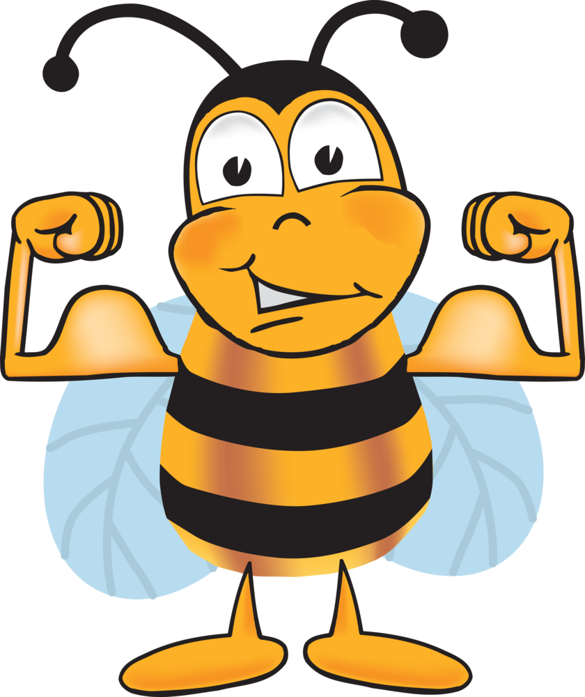 Good Morning Bee Cartoon (840x1000)